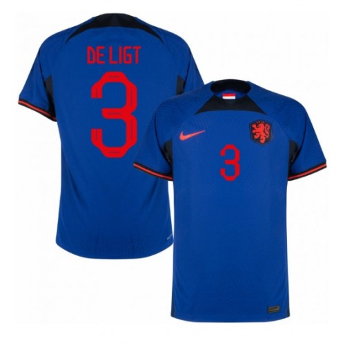 Nederland Matthijs de Ligt #3 Bortedrakt VM 2022 Kortermet Nederland Matthijs de Ligt #3 Bortedrakt VM 2022 Kortermet